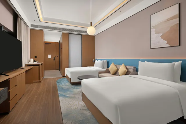 غرفة ديلوكس بسريرين منفصلين، Hilton Garden Inn Urumqi Exhibition Center 4/5