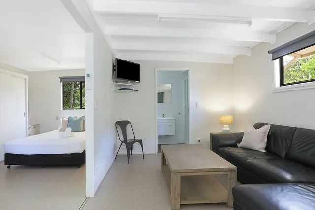 كابينة اقتصادية بسرير كوين وسرير بطابقين، Reflections Holiday Parks Nambucca Heads 2/4