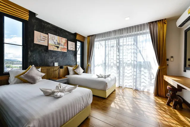 غرفة ديلوكس بسريرين منفصلين، Casa Bella Phuket 3/4