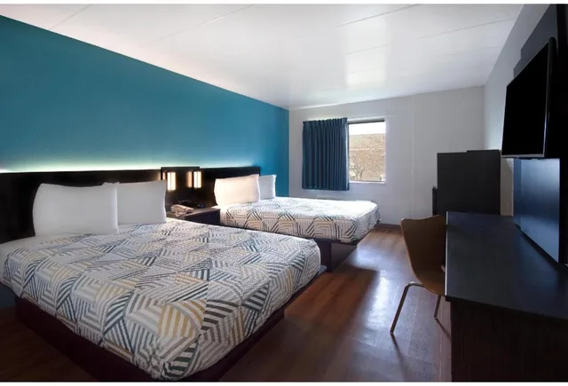 غرفة بسريرين مزدوجين، Motel6 Merrillville, IN 2/5