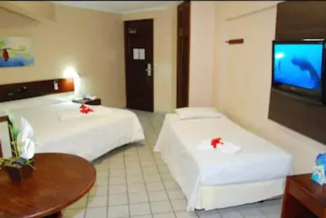 غرفة ديلوكس بسرير مزدوج أو سريرين منفصلين، Pizzato Praia Hotel 3/8