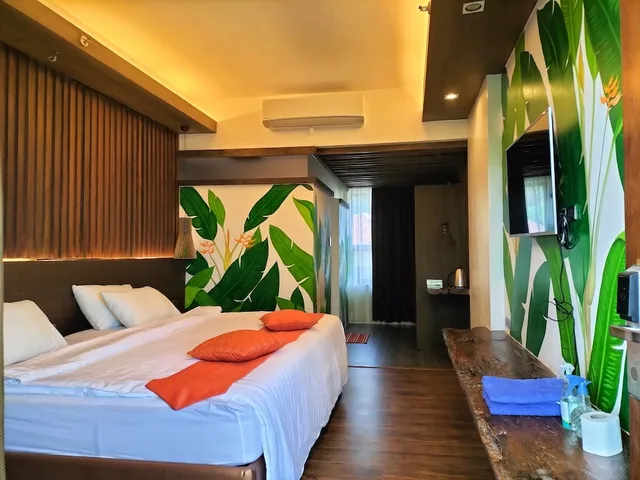 غرفة ديلوكس بسرير كوين، Orange Pearl Beach Resort 3/4