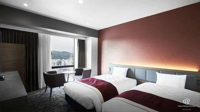 غرفة قياسية بسريرين منفصلين، Daiwa Roynet Hotel Kagoshima Tenmonkan PREMIER - former Daiwa Roynet Hotel Kagoshima Tenmonkan 1/3