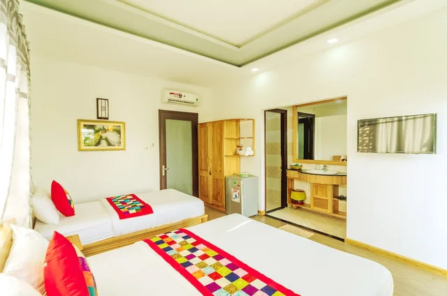 غرفة عائلية بسريرين مزدوجين، Homestay Tue Tam 5/10