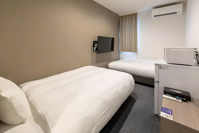 غرفة بسريرين منفصلين، HOTEL R9 The Yard Oyama Kizawa 3/3