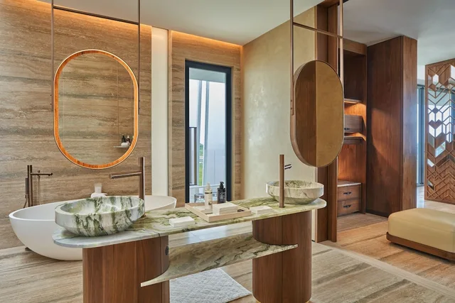 Astor, 2 Bedrooms, Connecting, Caroline Astor, Suite, Double Bed, Ocean View، The St. Regis Kanai Resort, Riviera Maya 4/8