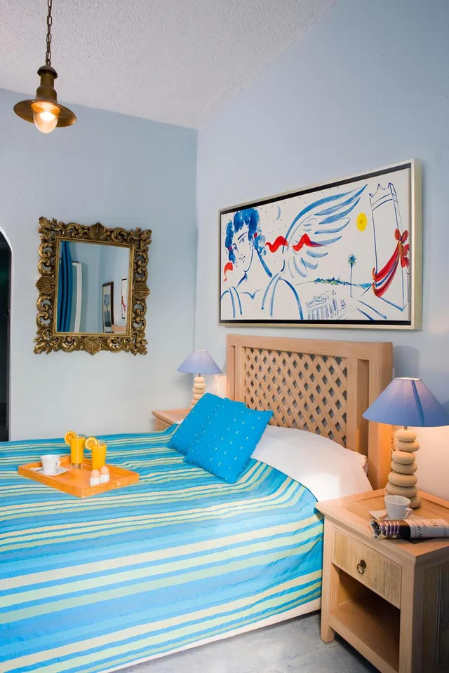 غرفة بسرير مزدوج بإطلالة على البحر بشرفة، Alesahne Beach Hotel 10/10