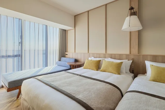Superior, 2 Double Beds, Ocean Front, Sofa، Grand Monday Resort Tokyo Bay Maihama 5/9