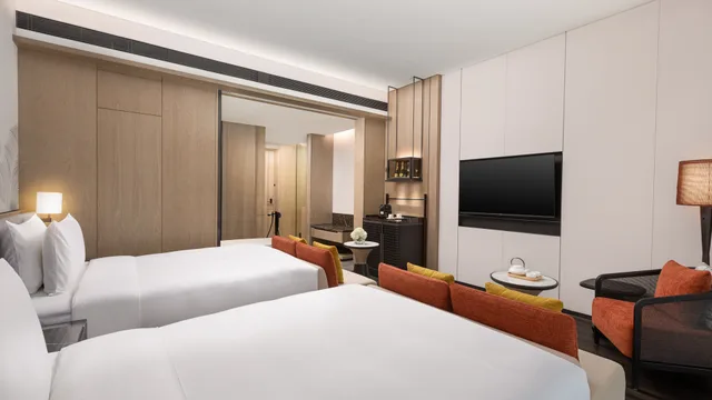 غرفة قياسية بسريرين مزدوجين يُسمح فيها بالحيوانات الأليفة، Hotel Indigo Beidaihe by IHG 2/3