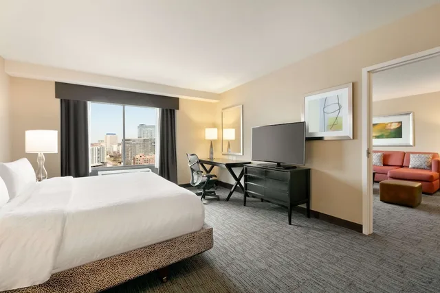 جناح ديلوكس بسرير كينج بغرفة نوم واحدة، Hilton Garden Inn Atlanta Downtown 3/10