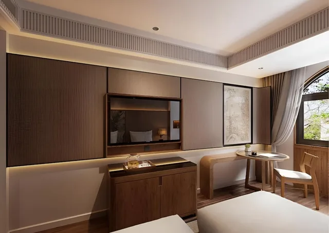 غرفة سيغنتشر بسريرين منفصلين بإطلالة على المسبح، Nesta Hoi An Resort and Spa 6/10