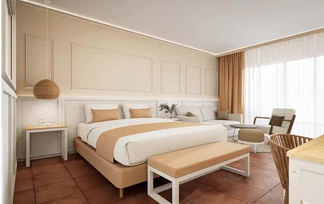 غرفة رباعية بأربعة أسرّة بإطلالة على البحر بشرفة، Hotel Bordoy Don Antonio (ex Continental Don Antonio) 4/10