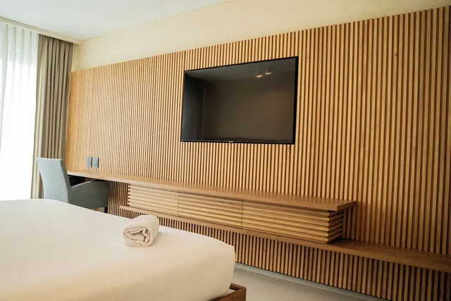 غرفة ديلوكس بسريرين مزدوجين بإطلالة على البحر بشرفة، Mantahost Hotel 8/10
