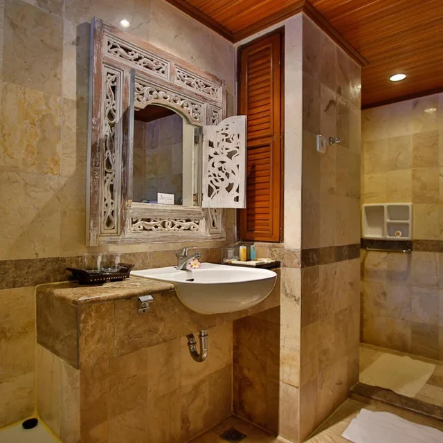 جناح جونيور بسرير مزدوج بإطلالة على المسبح، The Jayakarta Lombok Beach Resort and Spa 7/8