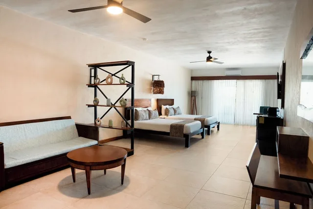 غرفة عائلية بسريرين مزدوجين مع أريكة، The Mint Resort Isla Mujeres 5/10