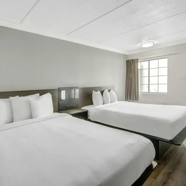 2 Queen Beds - Mob Acc RI Shwr Nsmk Micfridg، Motel6 San Antonio, TX – I-35 North Corridor 3/10
