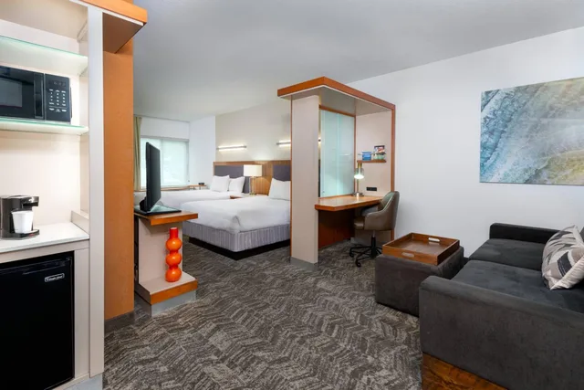جناح بسريرين كوين مع سرير سحّاب إضافي مع أريكة لذوي الإعاقة، Springhill Suites Tallahassee Central 4/8