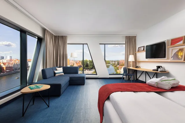 غرفة بريميوم بسرير كينج بإطلالة على النهر، Holiday Inn Gdansk - City Centre 2/10