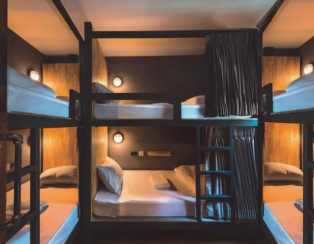 غرفة عائلية بأسرّة بطابقين، Timber Hostel 7/10
