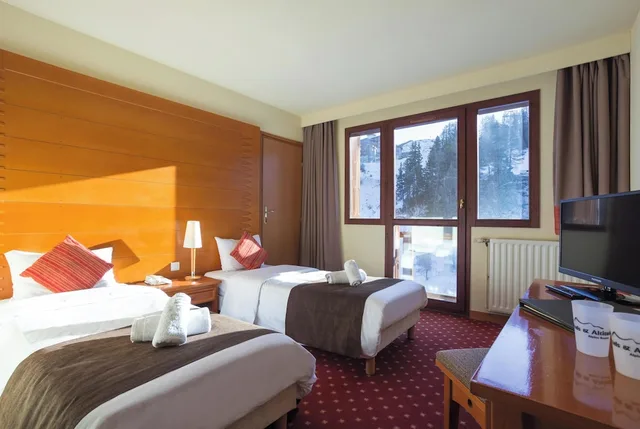 غرفة كلاسيكية مفردة بسريرين منفصلين، Hotel La Plagne Le Terra Nova - Winter 2/8