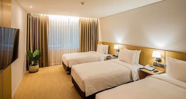 غرفة ديلوكس ثلاثية بثلاثة أسرّة، The Rest Aank Hotel Incheon Guwol 2/9