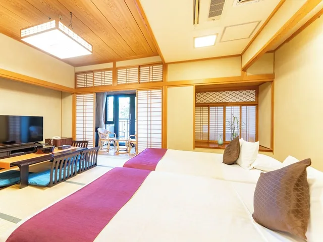 Connecting, Junior Suite, Traditional, Twin Beds, 2 Futon Beds, Outdoor Bath, Terrace, Livemax Resort Jyogasaki-Kaigan 4/7