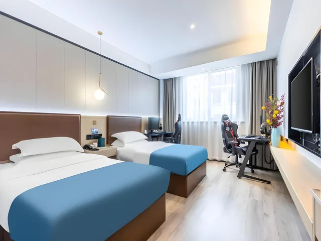 Room, Twin Beds, Electronic Cigarette Only، Gya Wuxi Hubin Commercial Street Taihu Scenic Area Hotel 1/1
