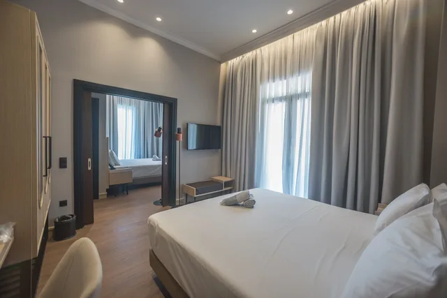جناح عائلي بسريرين مزدوجين، Pefkaki Boutique Hotel 3/8
