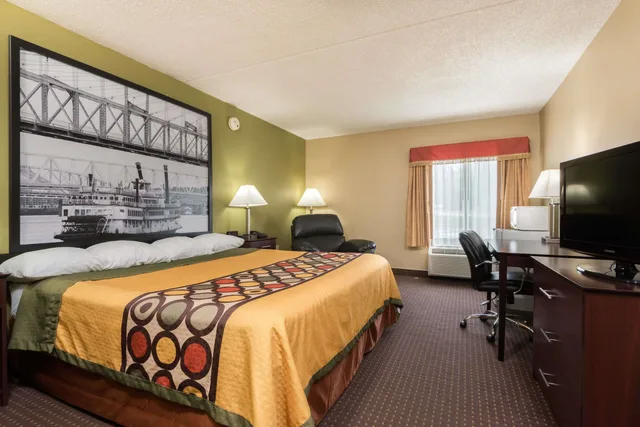 غرفة بسرير كينج، Super 8 By Wyndham Miamisburg Dayton S Area Oh 1/3