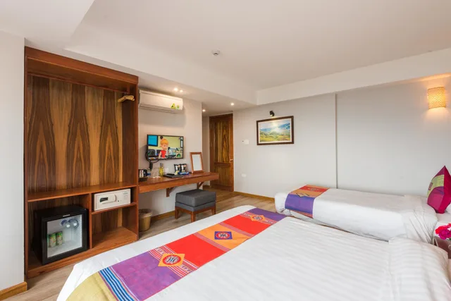 غرفة ديلوكس بشرفة، Sapa Panorama Hotel 9/10