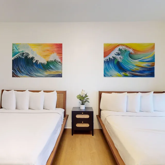 جناح بسريرين كوين وسرير كوين بغرفتي نوم بمطبخ، Ocean Breeze Hotel 6/10