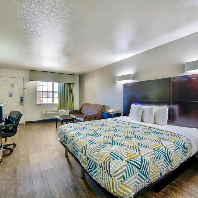 غرفة ديلوكس بسرير مزدوج، Motel6 Arlington, TX 3/4