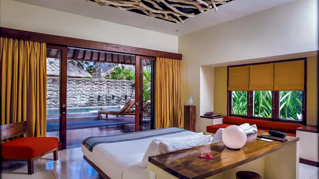 غرفة بسرير مزدوج بغرفة نوم واحدة، Qunci Villas Resort 1/1