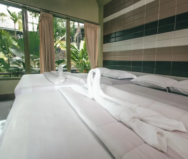غرفة قياسية بسرير كوين وسرير فردي وسريرين، Pai Panalee the Nature Boutique Hotel 4/10