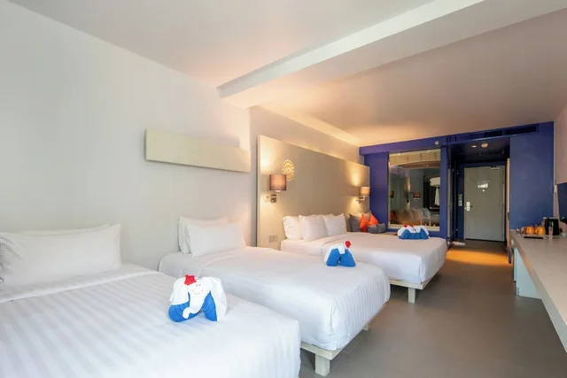 غرفة عائلية بسرير كينج وسريرين منفصلين، The Yama Hotel Phuket 3/7