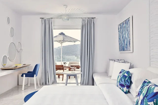 Grand, Blue, Twin Beds, Sofa, Private Pool, Myconian Ambassador Relais and Chateaux 1/2