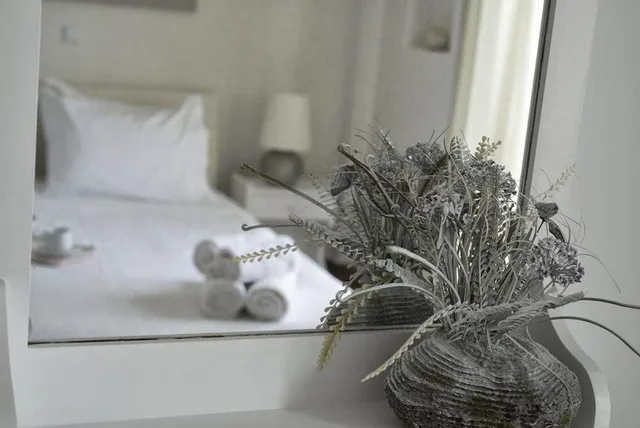 غرفة بسرير مزدوج بإطلالة على البحر، Fiamegou Villa 9/9