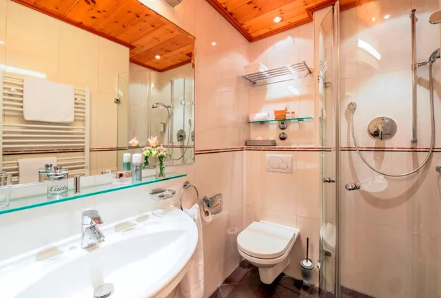 غرفة مفردة بسرير مزدوج، Parkhotel Wallgau 4/8