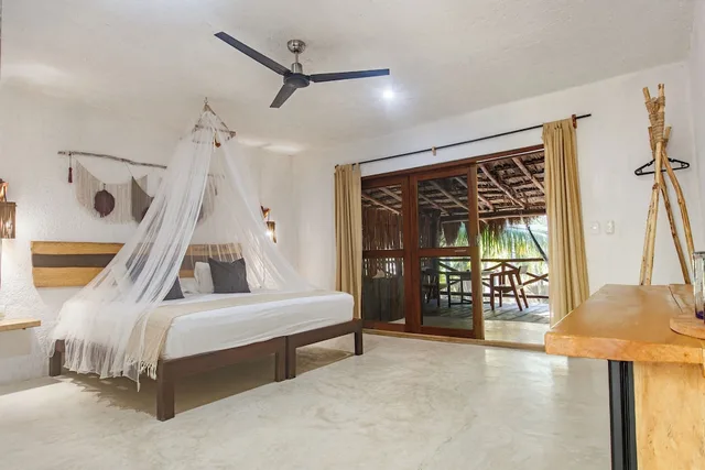 غرفة فاخرة بسرير كينج بإطلالة على الحديقة، Hotel Zomay Holbox 3/5