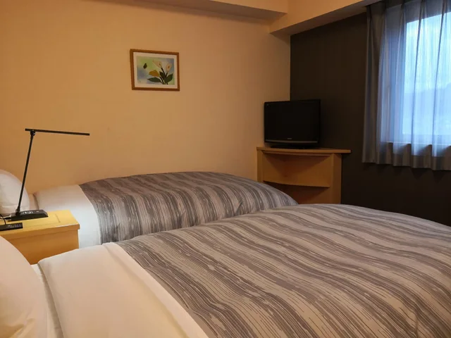 غرفة قياسية مفردة بسريرين منفصلين، Hotel Route-Inn Aizuwakamatsu 2/2