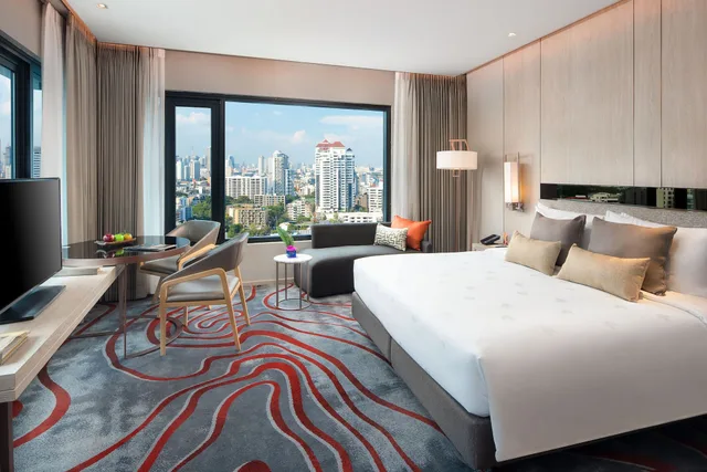 غرفة بريميير ركنية بسرير كينج، Hotel Nikko Bangkok 1/6