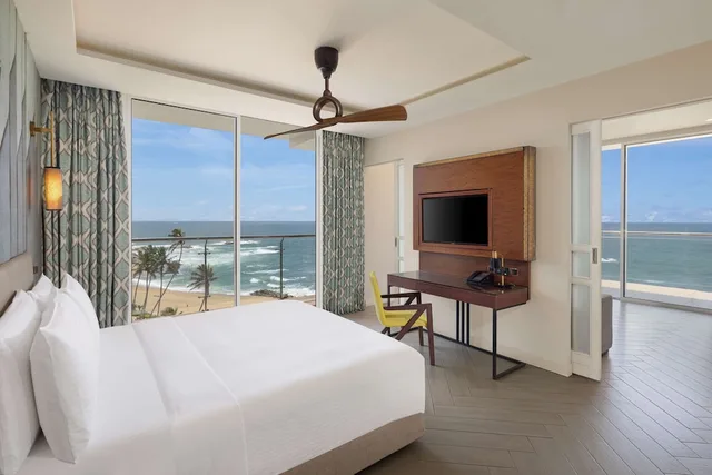 غرفة ديلوكس بسريرين منفصلين بإطلالة على البحر، Radisson Blu Resort Galle 1/6
