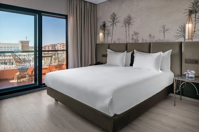 غرفة ديلوكس بسرير مزدوج بإطلالة على الحديقة، Grand Plaza Marrakech 1/3