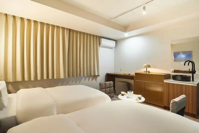 غرفة بسريرين منفصلين، Hotel Yaja Nampo Lotte 1/1