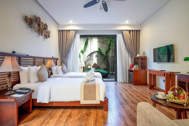 Deluxe, King Bed, Garden View, Private Garden, Bathtub، Silk Sense Hoi An River Resort 2/10