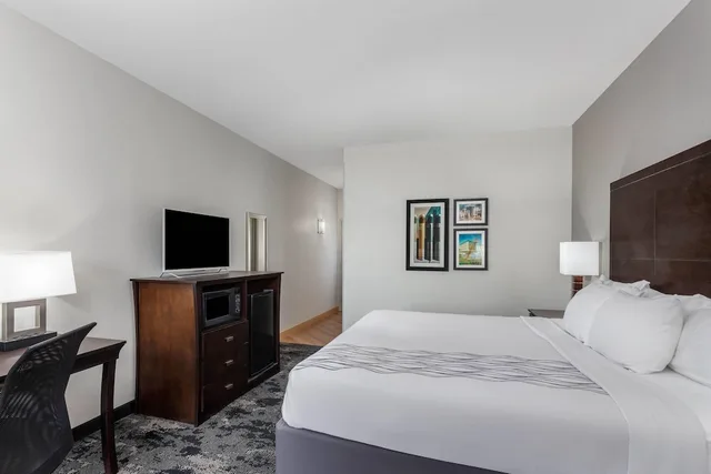 غرفة بسرير كوين مع أريكة لذوي الإعاقة، La Quinta Inn & Suites by Wyndham Columbus - Edinburgh 1/3