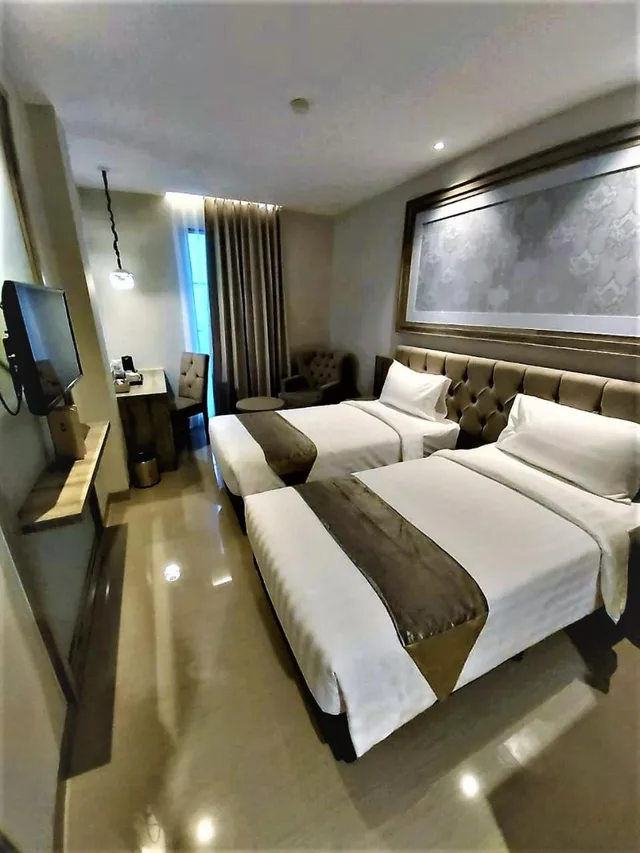 غرفة ديلوكس بسريرين منفصلين، Savero Style Hotel Bogor 1/2
