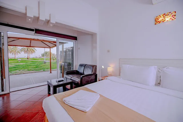 استوديو بإطلالة على البحر، منتجع شاطئ النخيل(Palm Beach Resort) 1/7