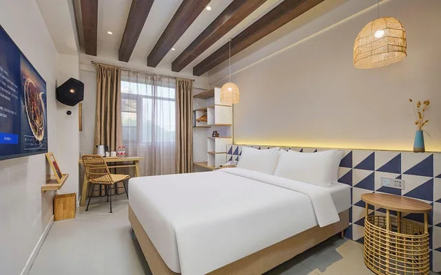 غرفة ديلوكس بسرير كينج، O.Live Social Hotel (Shanghai Xinzhuang Metro Station) 1/1