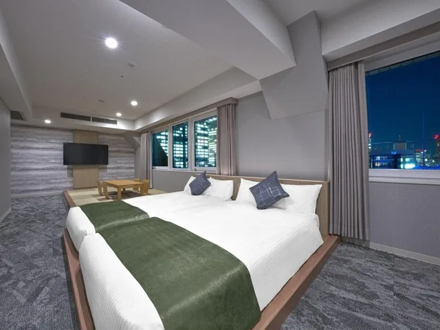 غرفة ديلوكس بسريرين منفصلين، Villa Fontaine Otemachi 1/2